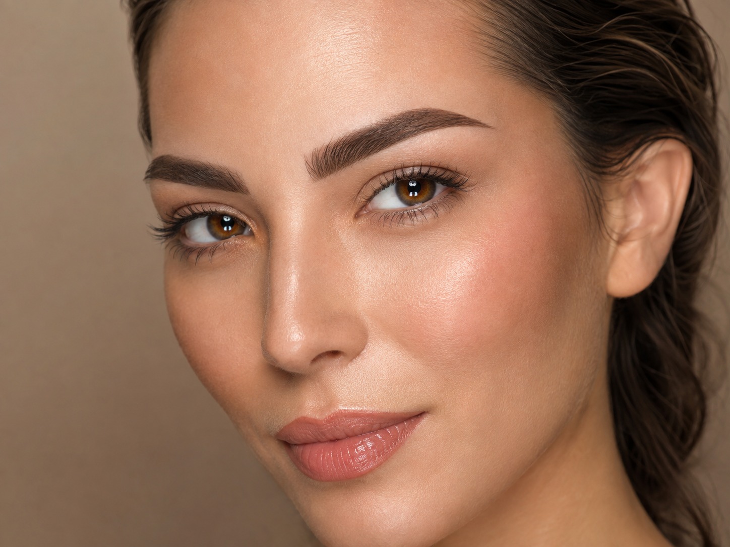 ombré brow (powder brow) result
